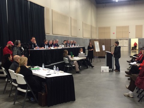 Oregon Field Coordinator Ryan Cruse testifying in opposition of the proposed Tesoro Savage crude export terminal