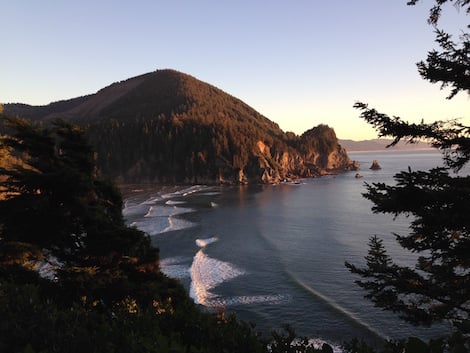 A view from Cape Falcon south over Short Sands. Photo: Nadia Gardner