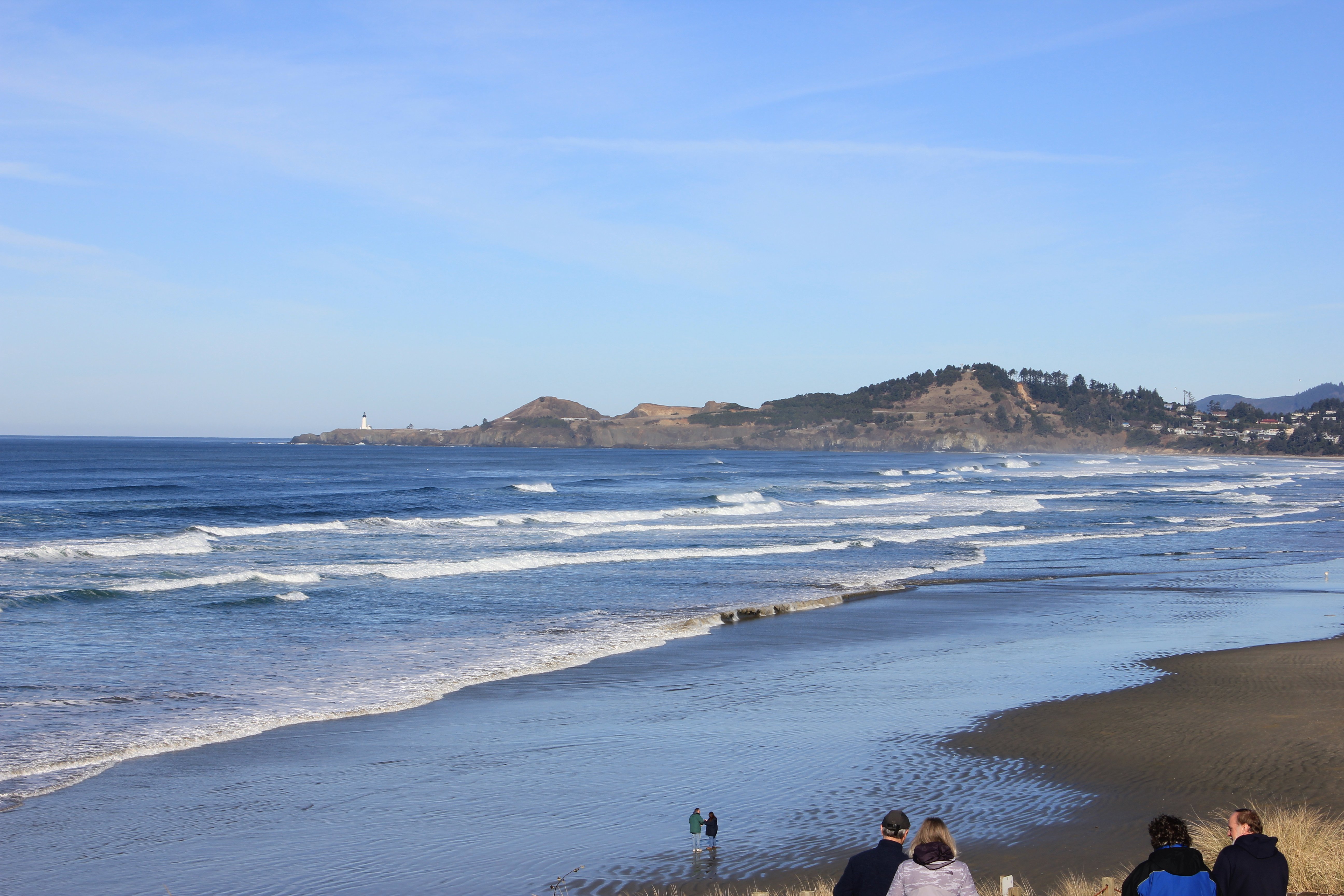 Photo of Oregon Coast, Newport OR, looking north toward Yaquina Head